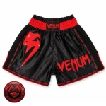 شلوارک رزمی VENUM (مشکی/قرمز)